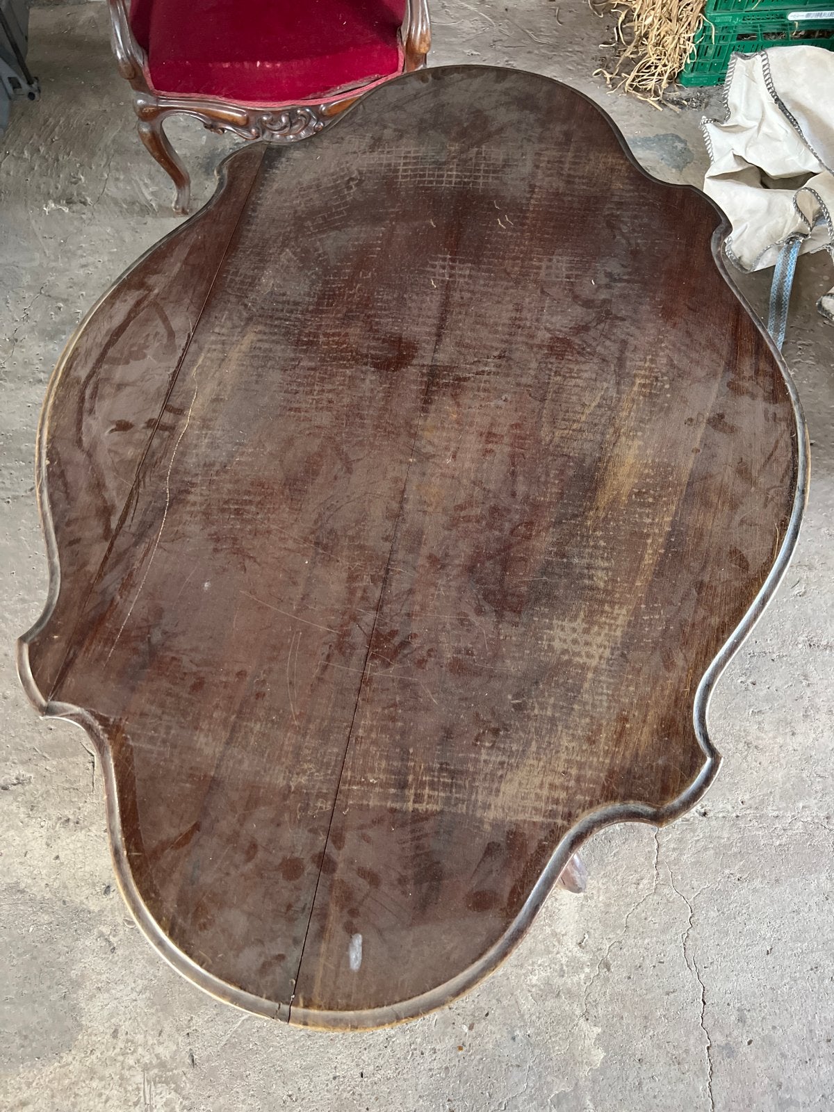 Antieke houten tafel - opknapper, Ophalen