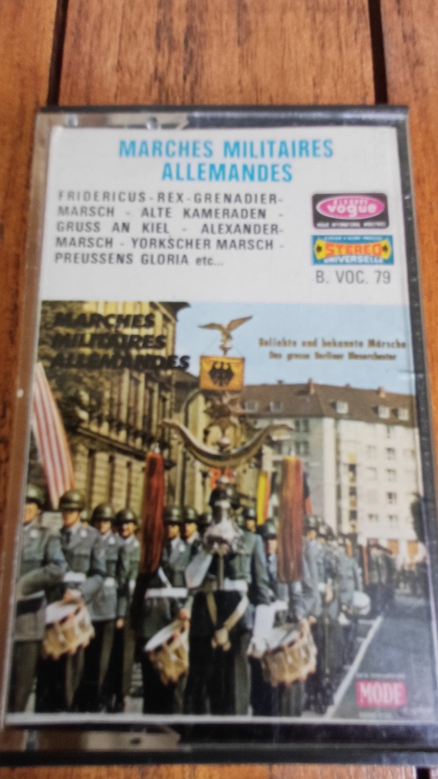 Marches Militaires Allemandes - Originele Militaire Klanken, Cd's en Dvd's, Cassettebandjes, Gebruikt, Wereldmuziek, 1 bandje