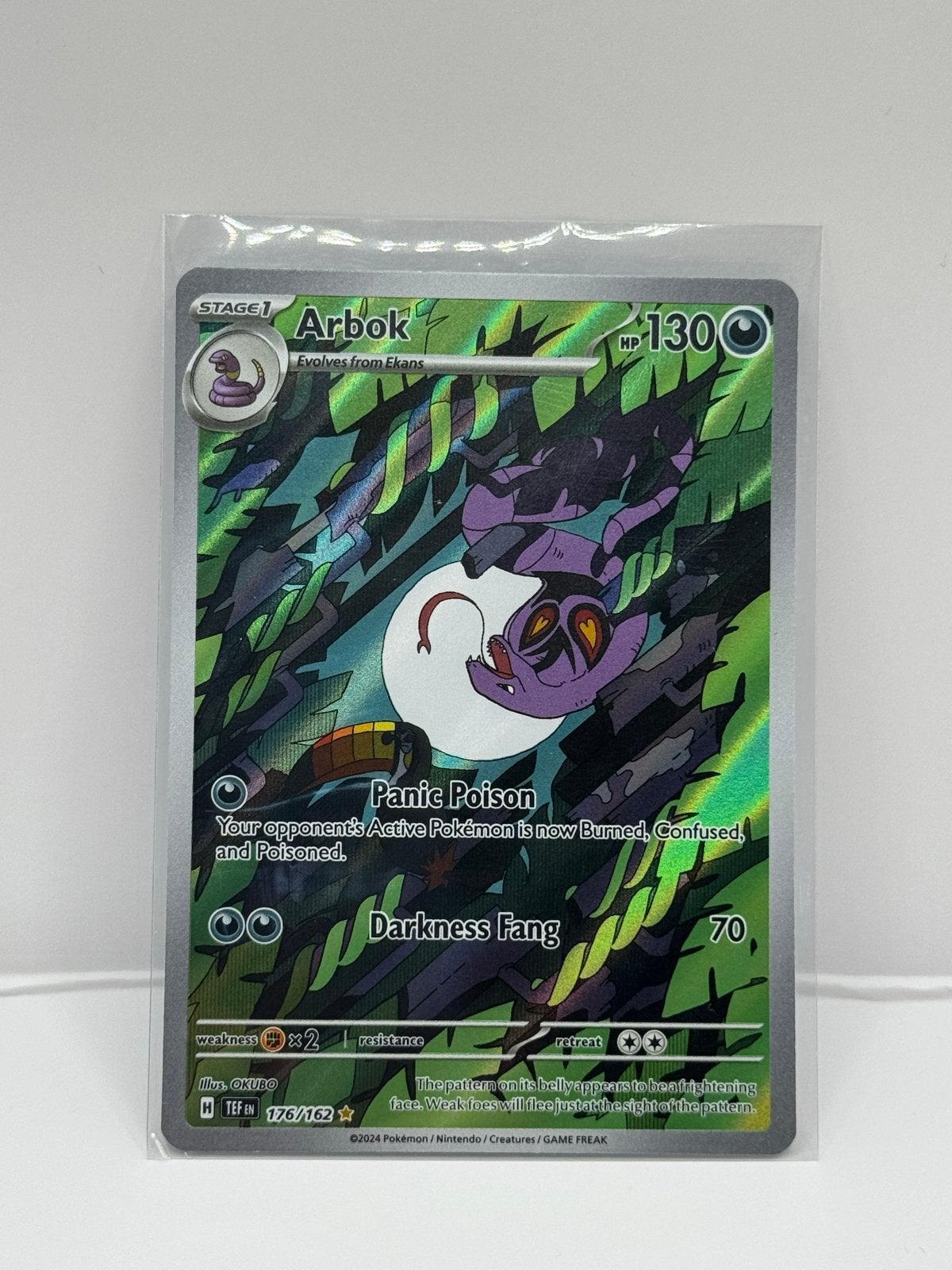 Arbok 176/162 - Pokemon Temporal forces, Ophalen of Verzenden, Zo goed als nieuw, Losse kaart