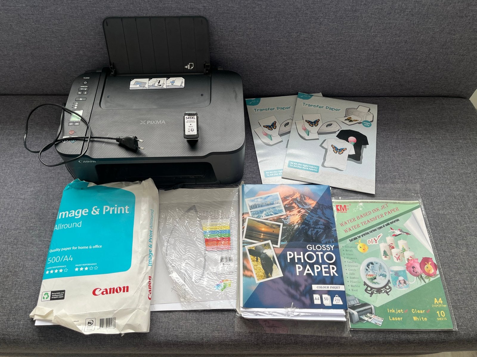 Canon Pixma printer met diverse papiersoorten en XL inkt, Inkjetprinter, All-in-one, Kleur printen, Ophalen of Verzenden