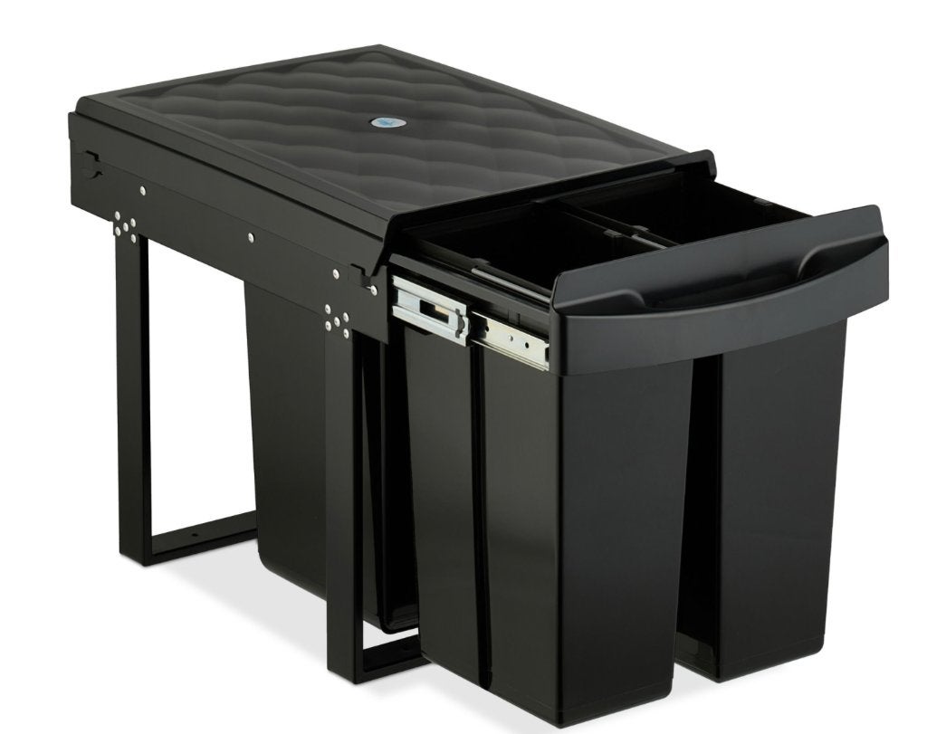 Kast prullenbak (inbouw 1x 20L, 2x10L) (nieuw in doos), Ophalen, Kunststof, Nieuw, Minder dan 50 cm