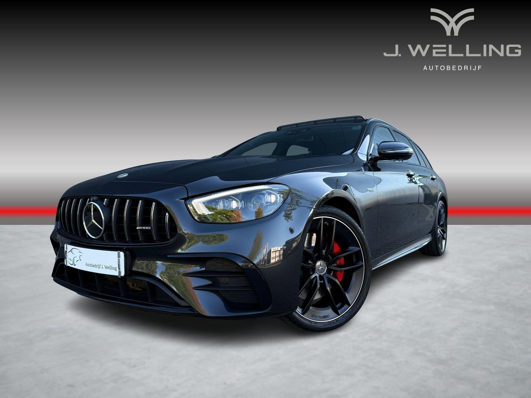 Mercedes-Benz E-klasse Estate AMG 53 4MATIC airmatic / pano, Auto's, Automaat, Lane Keeping Assist, 435 pk, Gebruikt