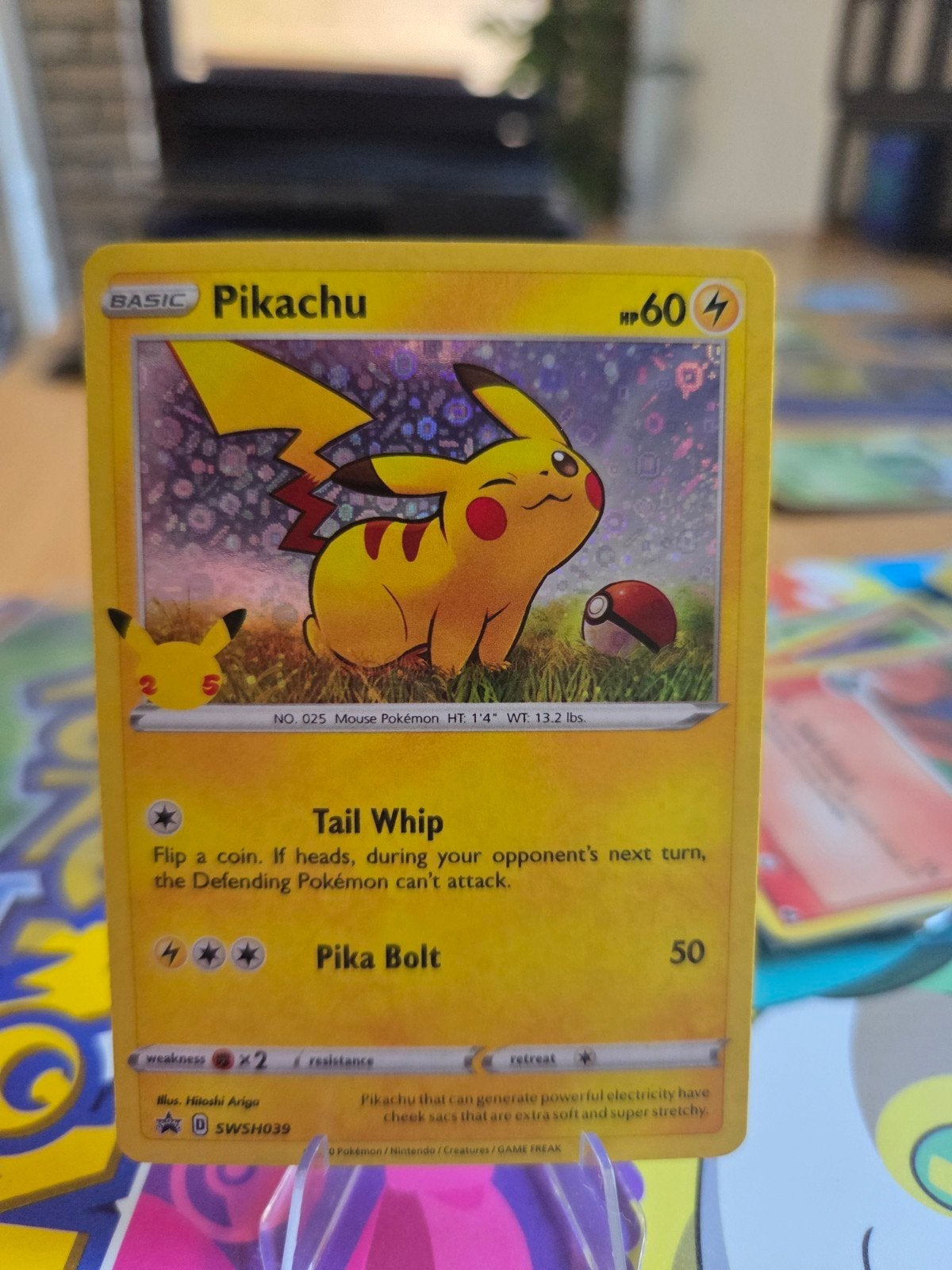 Pikachu SWSH039 - general mills - 25th celebration, Hobby en Vrije tijd, Verzamelkaartspellen | Pokémon, Ophalen of Verzenden