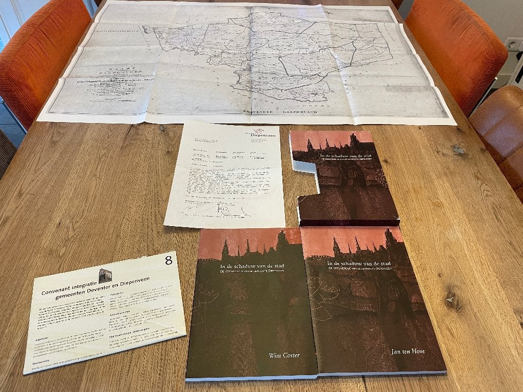 D383 Boek In de schaduw van de stad. Geschiedenis Diepenveen, Ophalen of Verzenden, Gelezen