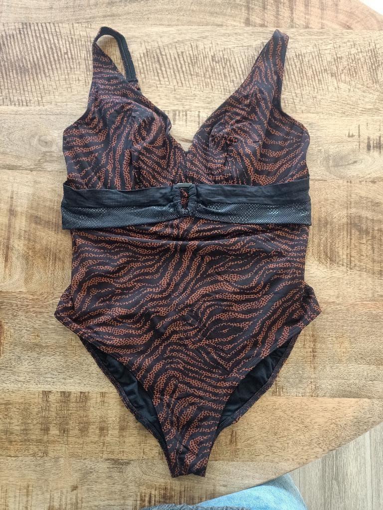 Prima donna badpak 80 F ZGAN bruin zwart 80F, Bruin, Badpak, Ophalen of Verzenden, Zo goed als nieuw
