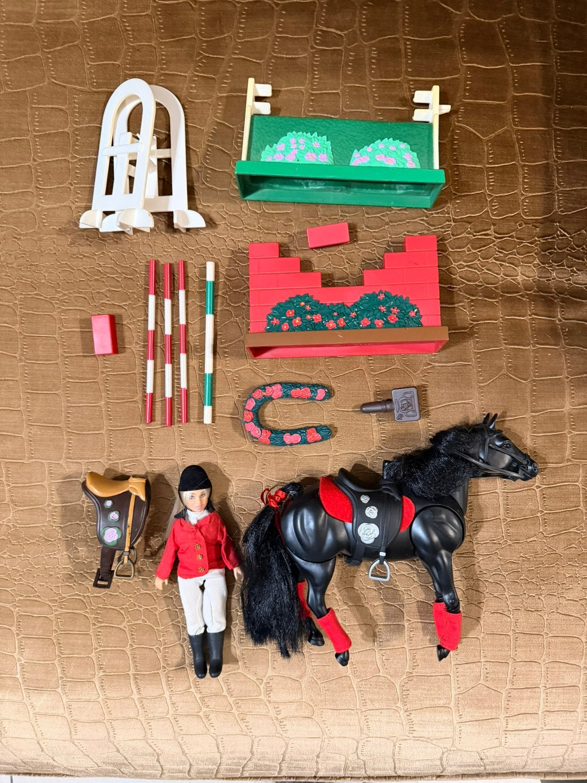 Grand champions zwarte spring paard set zeldzaam, Ophalen of Verzenden, Zo goed als nieuw