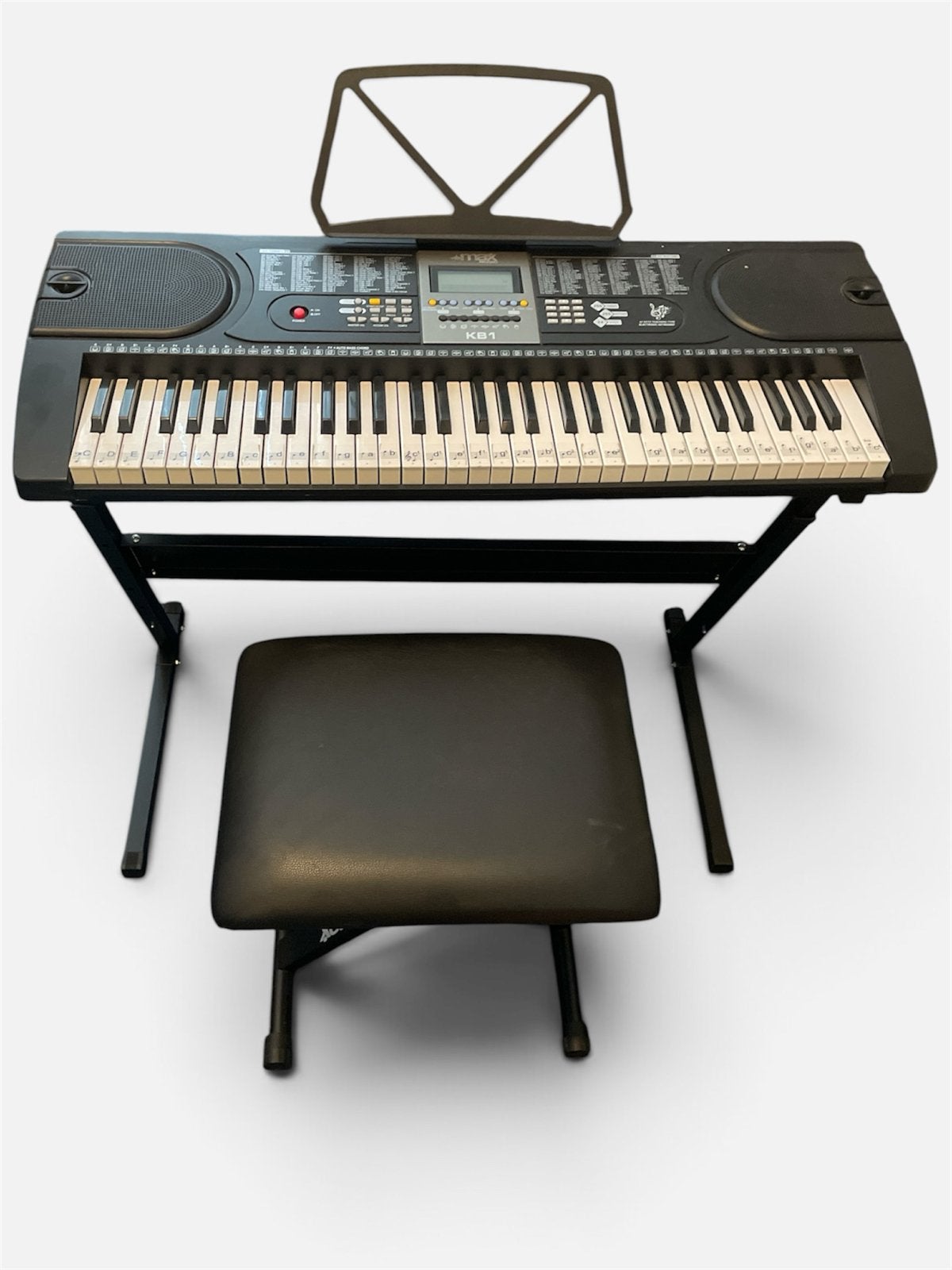 Max Music KB1 keyboard met standaard en krukje, Muziek en Instrumenten, Overige merken, 61 toetsen, Ophalen of Verzenden, Zo goed als nieuw