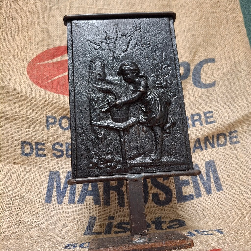 Antiek ijzeren schild - Zwaar ijzerwerk, Ophalen of Verzenden