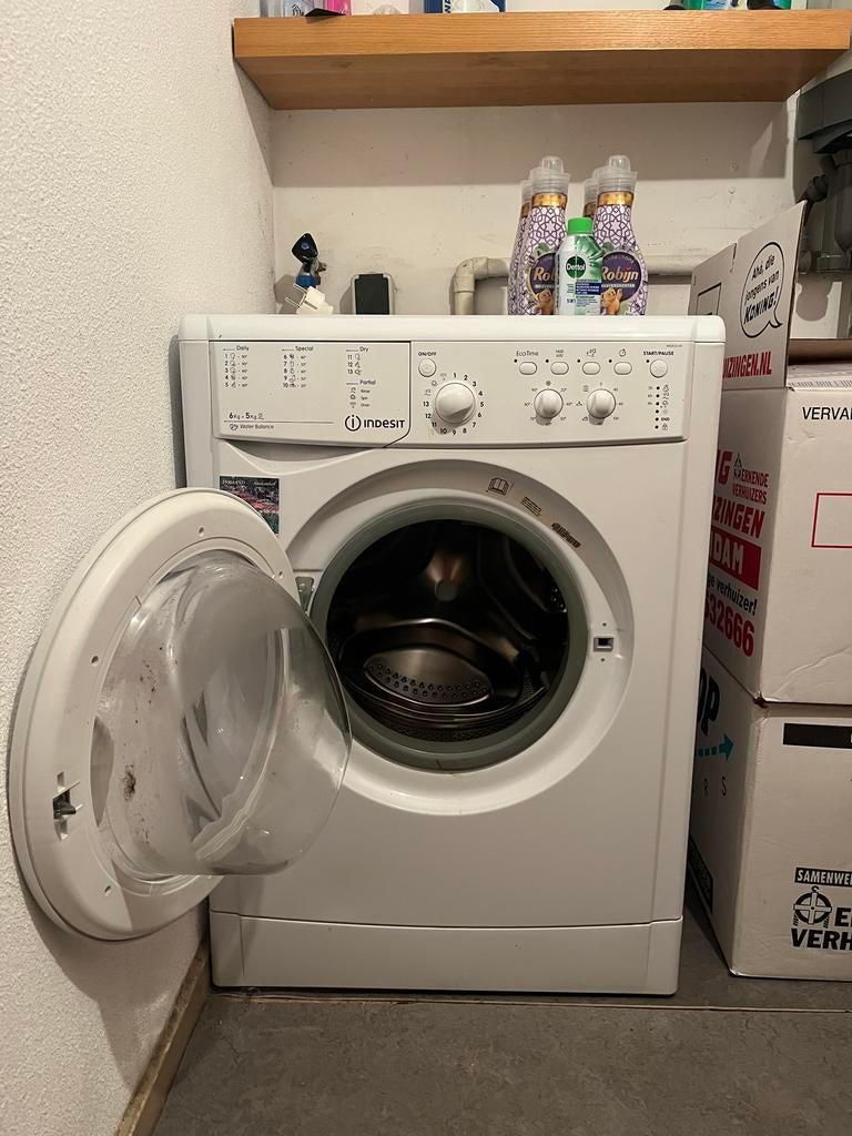 Indesit Was droog combinatie - 6 kg inhoud, Witgoed en Apparatuur, Wasmachines, 6 tot 8 kg, Ophalen of Verzenden, Voorlader, 85 tot 90 cm