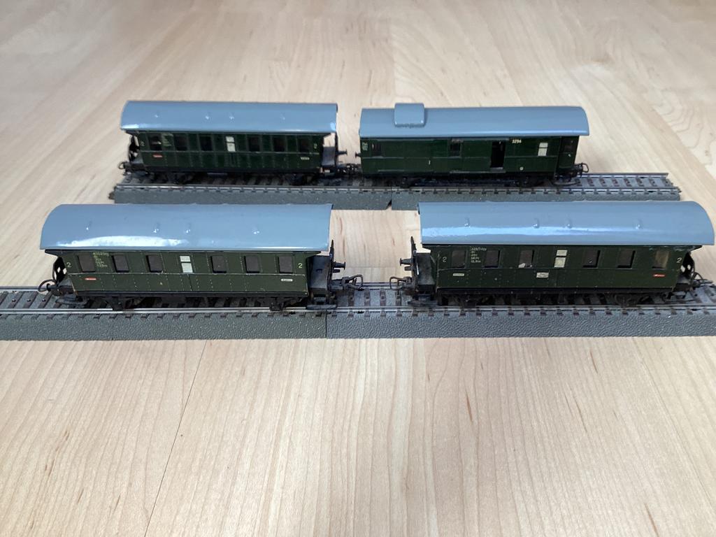 Marklin H0 set van 4 “Donderbus” rijtuigen, Hobby en Vrije tijd, Modeltreinen | H0, Wisselstroom, Gebruikt, Wagon, Ophalen of Verzenden