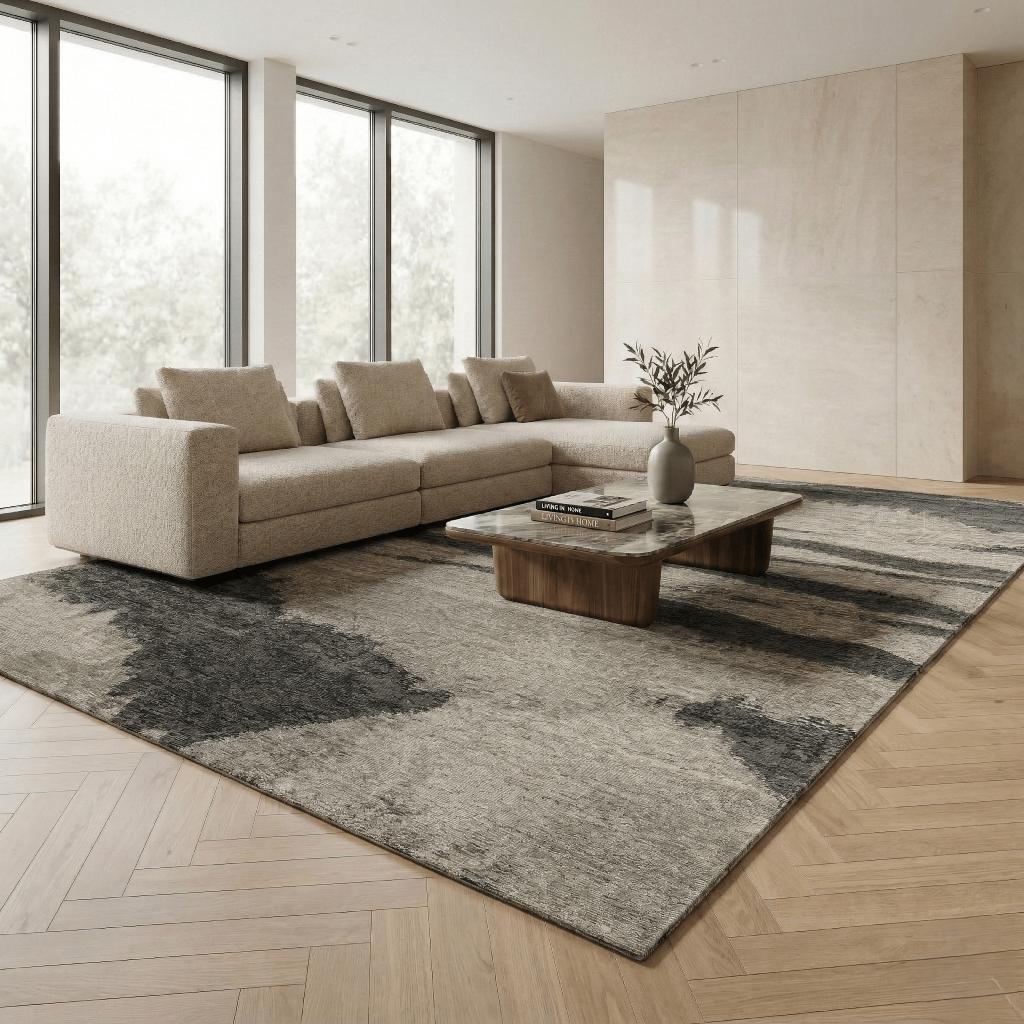 Montel Bonnier Grey Vloerkleed - 200x300cm, Huis en Inrichting, Stoffering | Tapijten en Kleden, 200 cm of meer, Ophalen of Verzenden