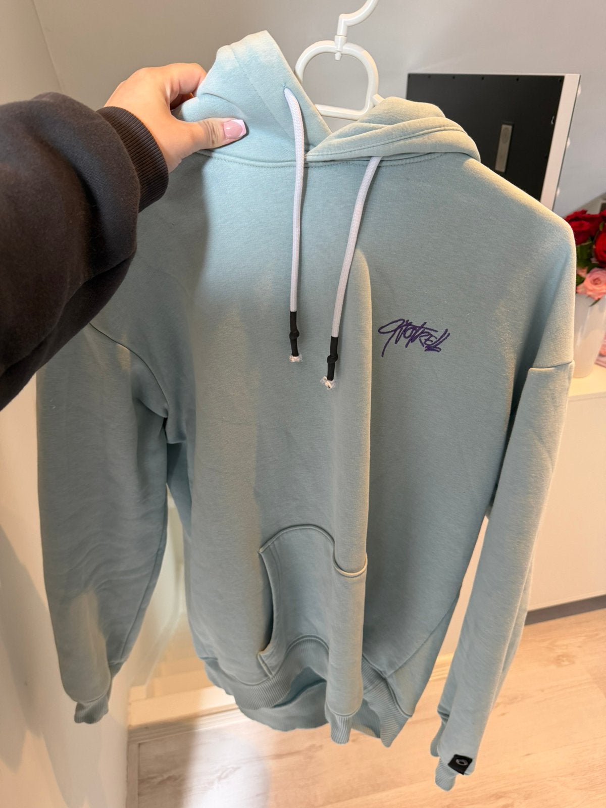 Qoutrell hoodie, Ophalen of Verzenden, Zo goed als nieuw, Blauw