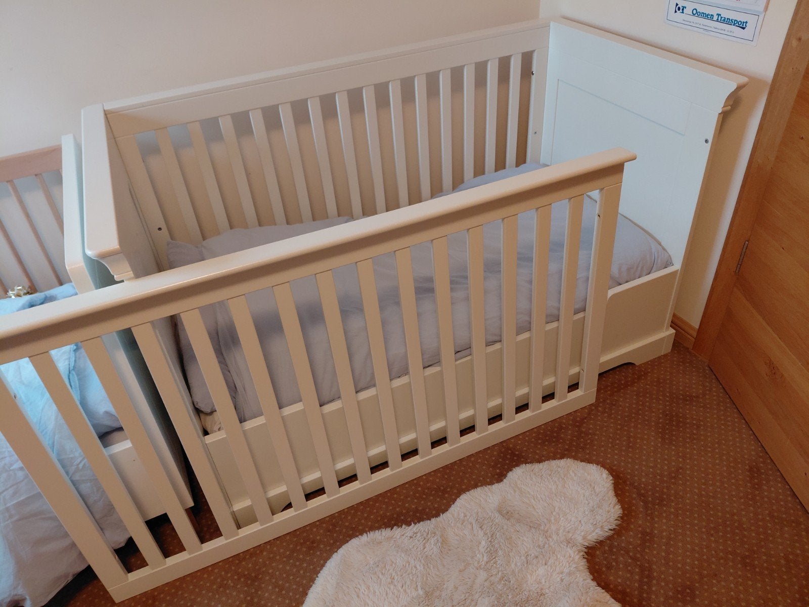 Kidsmill Chateau ledikant 70x140+Matras Pretura Suprior flow, Ophalen of Verzenden, Zo goed als nieuw, Jongetje of Meisje