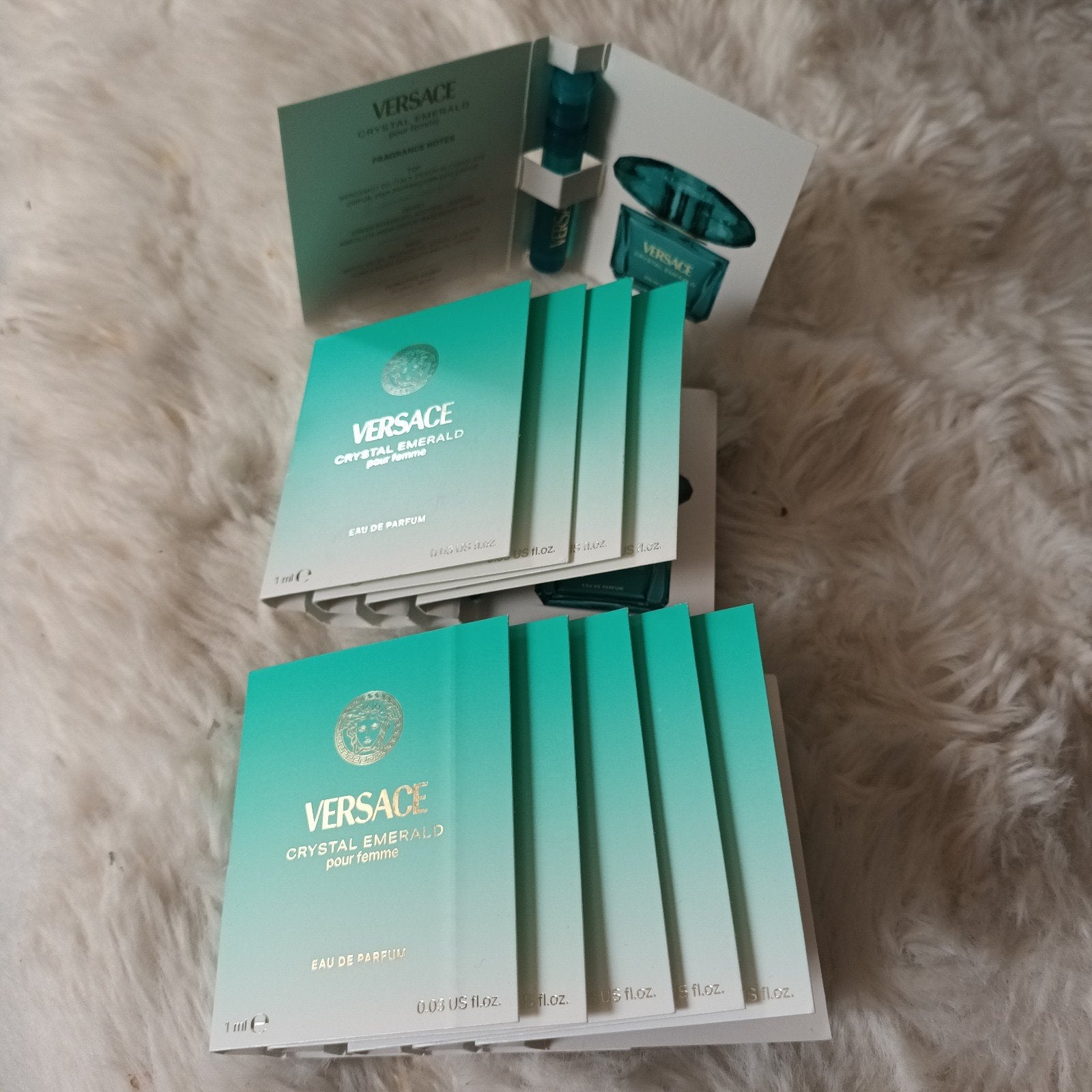 VERSACE cristal emerald dames proefjes..10 x..nieuw, Ophalen of Verzenden, Nieuw