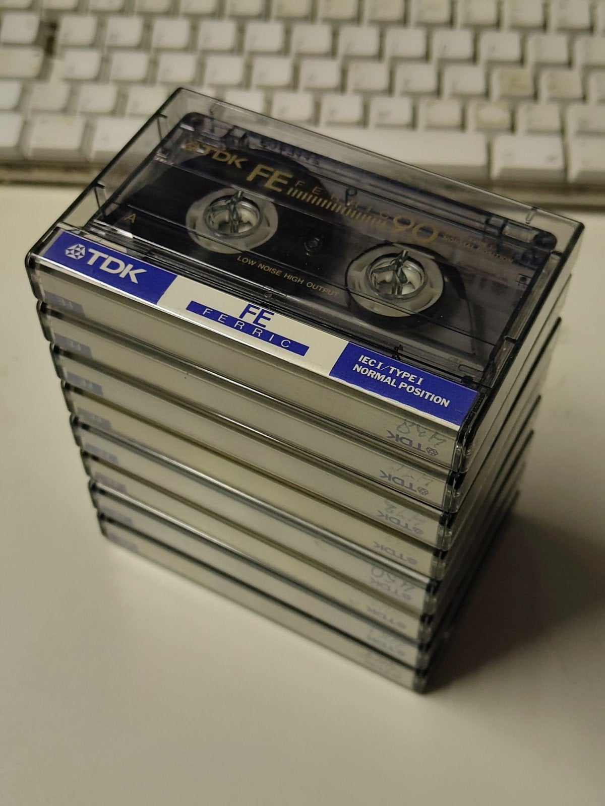 TDK FE Ferric IEC I/Type I Cassettebandjes (8 stuks), Cd's en Dvd's, 2 t/m 25 bandjes, Overige genres, Ophalen of Verzenden, Zo goed als nieuw