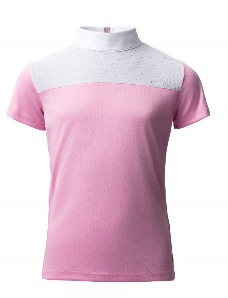 Wedstrijdshirt Kaya Strass Roze 122/128, 134/140 en 146/152, Sierdetails, Kinderen, Dressuur, .