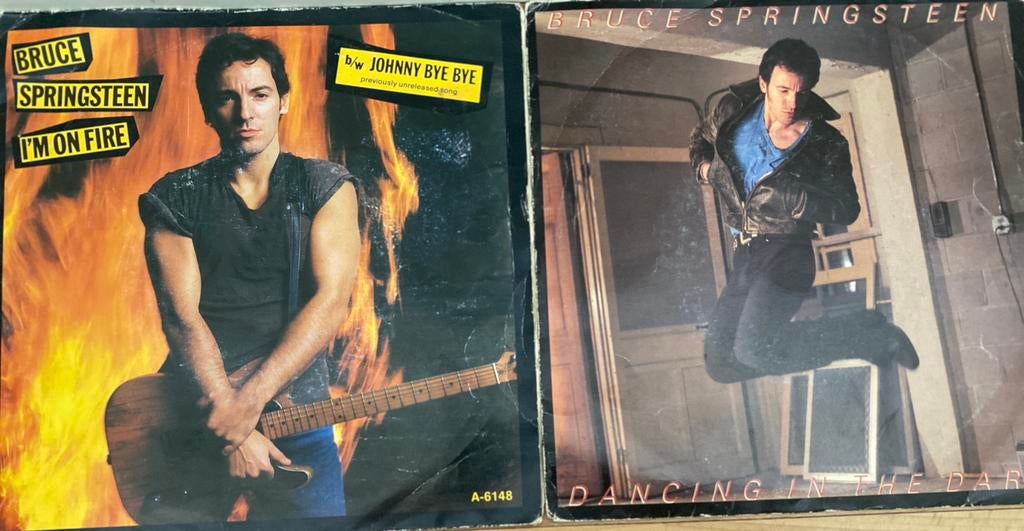 Twee cingles BRUCE SPRINGSTEEN., Ophalen of Verzenden, Gebruikt, 7 inch