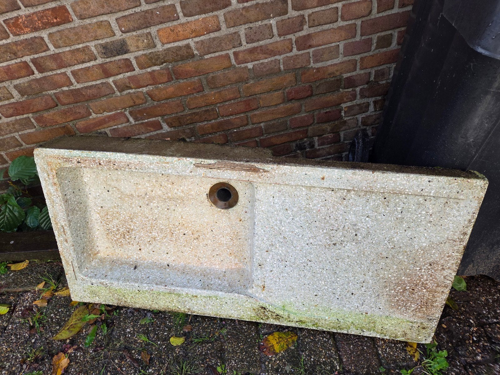 antieke wasbak, Ophalen, Gebruikt