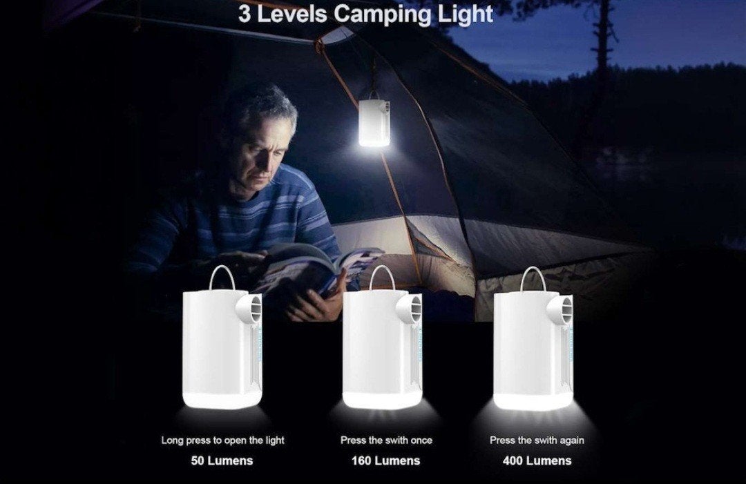 Compacte draadloze luchtpomp met powerbank en lamp (5-in-1), Ophalen of Verzenden, Nieuw