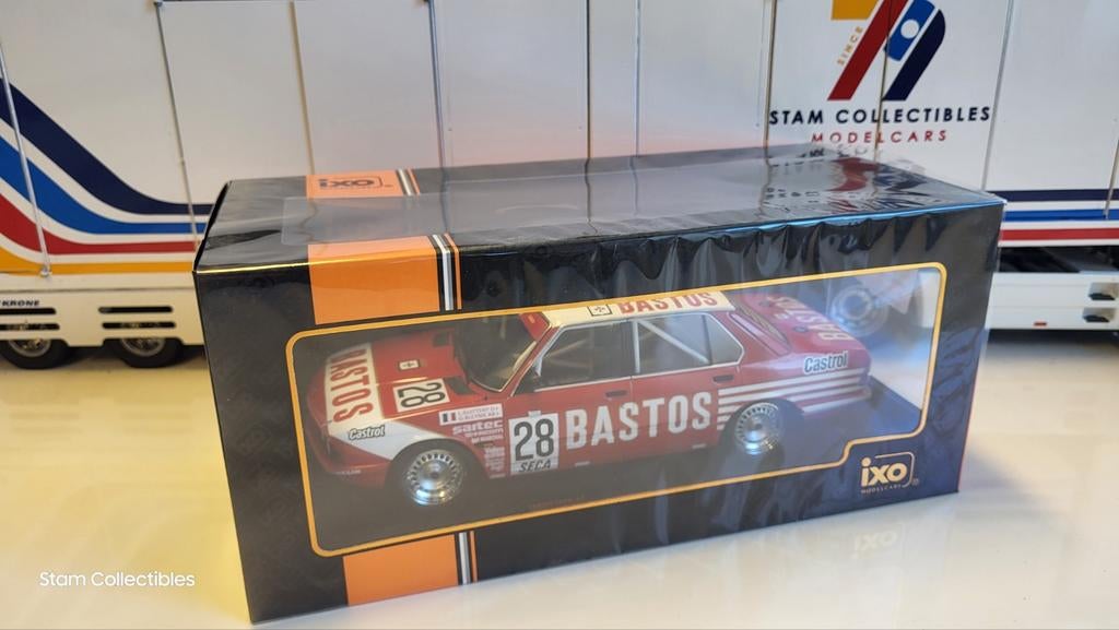 IXO Models BMW E28 528i Bastos 24h SPA - 1982, Hobby en Vrije tijd, Modelauto's | 1:18, Overige merken, Auto, Nieuw, Ophalen of Verzenden
