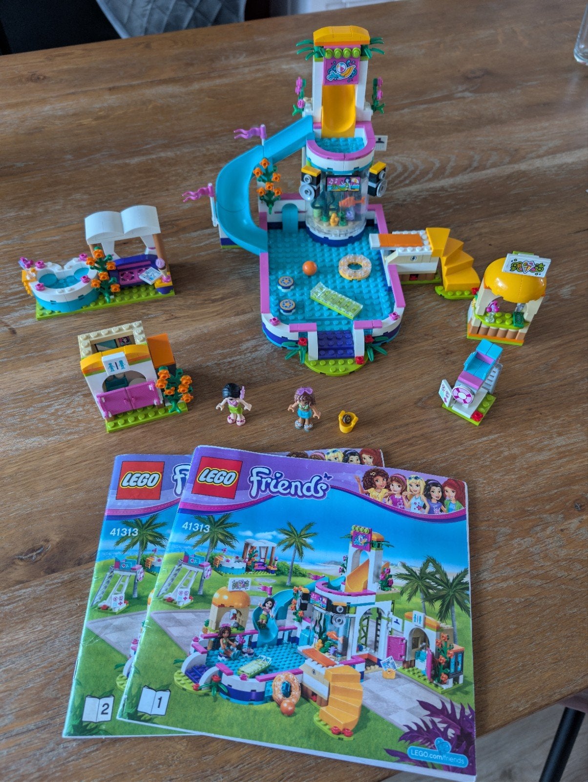 Lego Friends zwembad 41313, Ophalen of Verzenden, Zo goed als nieuw, 6 jaar of ouder