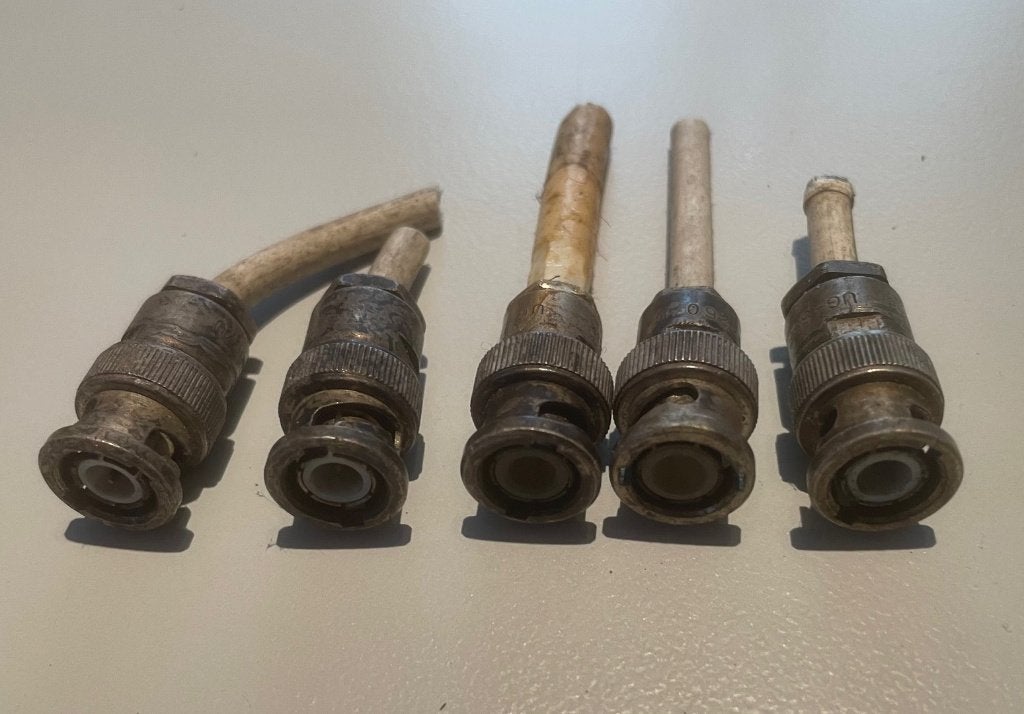 BNC  Connector  5 stuks, Ophalen of Verzenden, Gebruikt