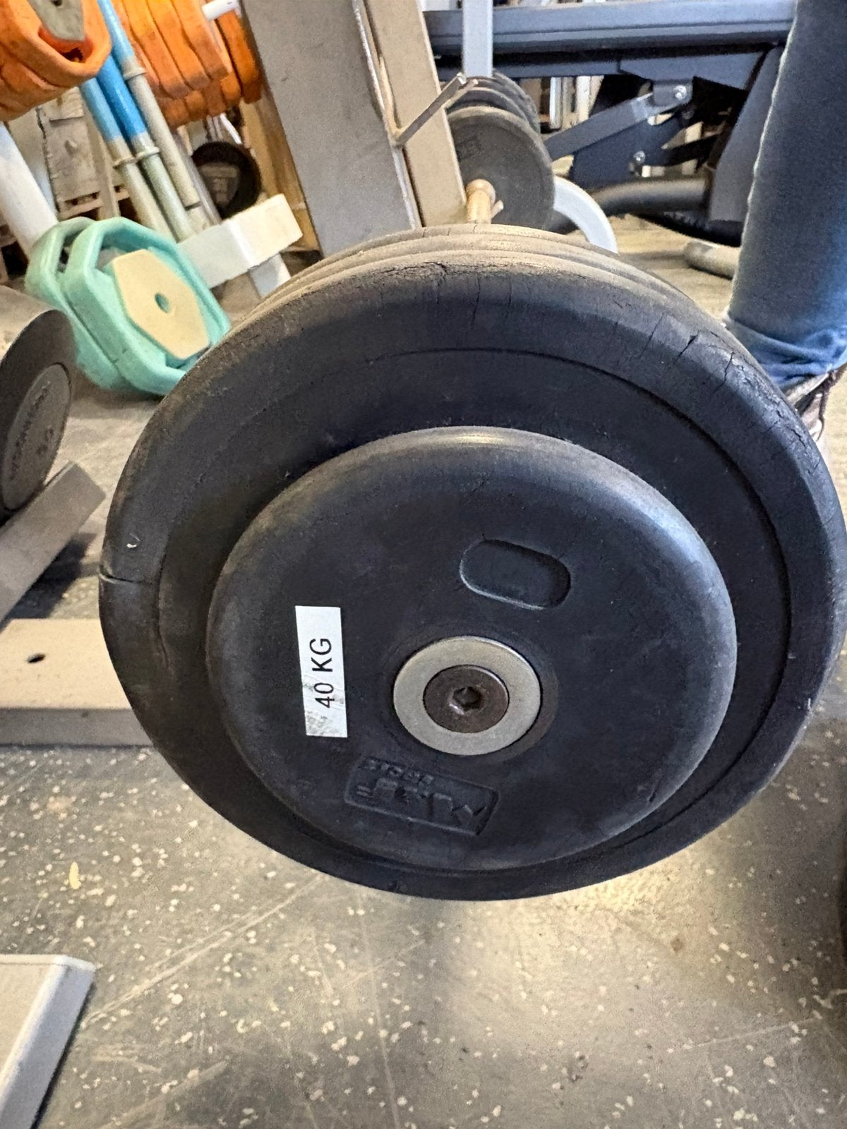 M&f 40 kg halter stang gewicht, Ophalen, Gebruikt, Halterstangen, M&f