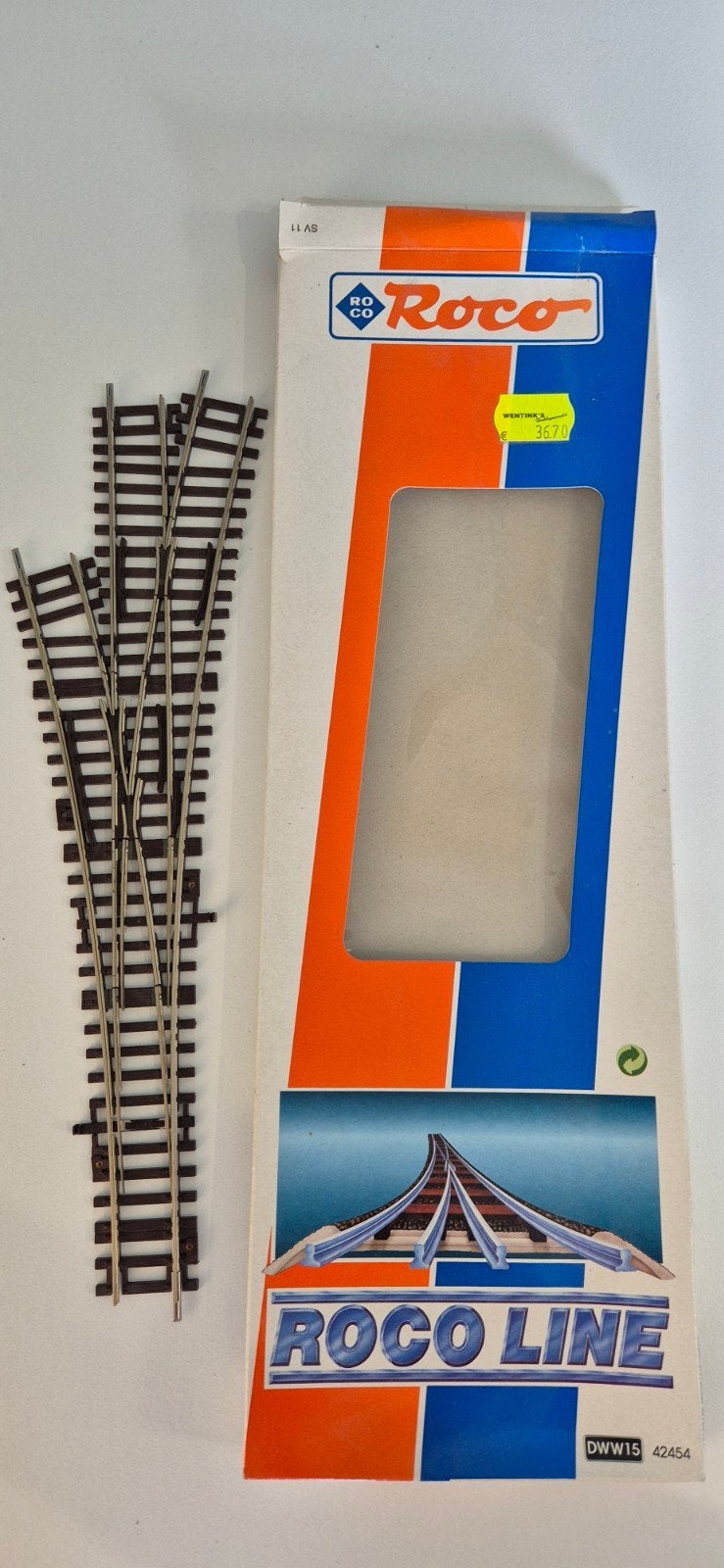 Roco 42454 H0 DWW15 drieweg wissel - Roco Line, Info@roco.cc, Gebruikt, Gelijkstroom, Rails