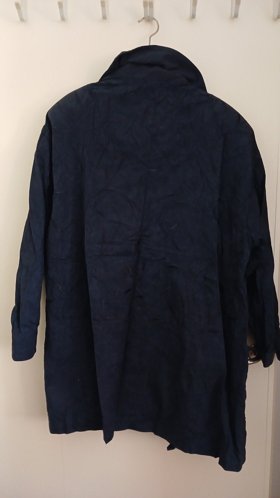 Vintage Delmod Amaretta Faux Suede Jas  - Donkerblauw, Ophalen of Verzenden, Zo goed als nieuw, Blauw