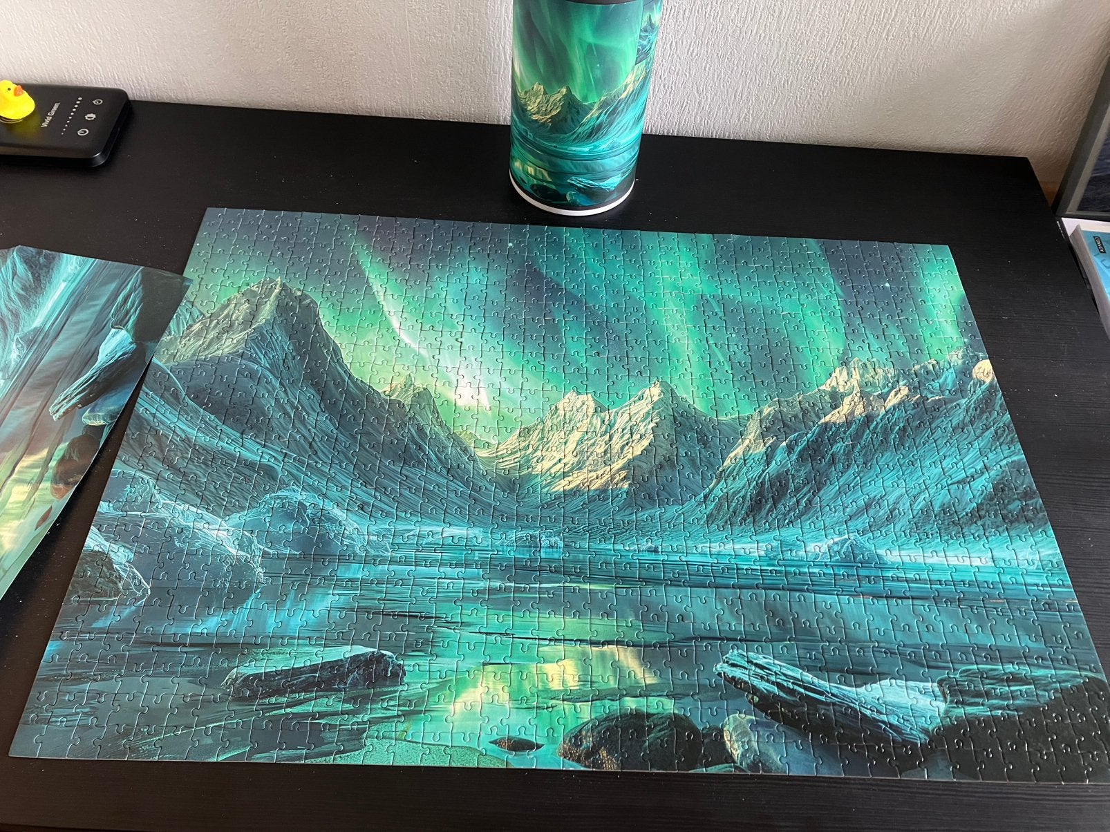 Puzzel 1000 stukjes glow in the dark, Ophalen of Verzenden, 500 t/m 1500 stukjes, Gebruikt, Legpuzzel