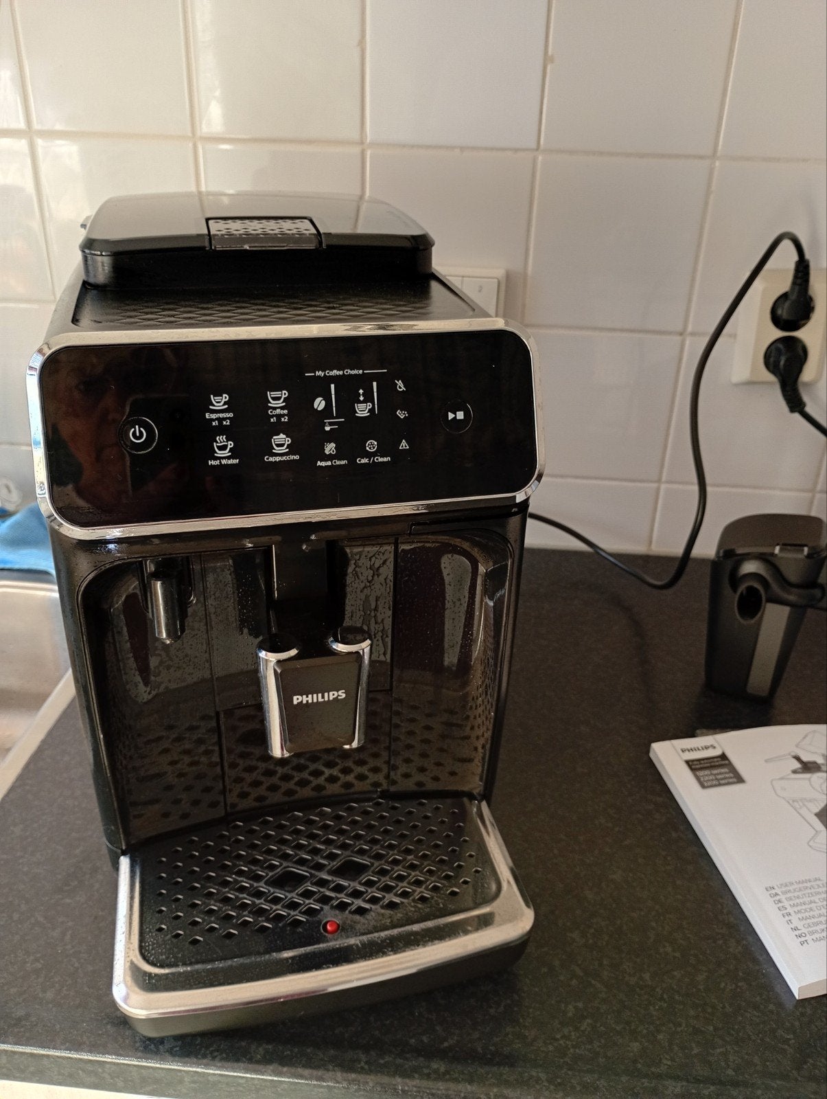Philips 2200 serie volautomatische espressomachine, Ophalen, Espresso apparaat, 10 kopjes of meer, Koffiebonen