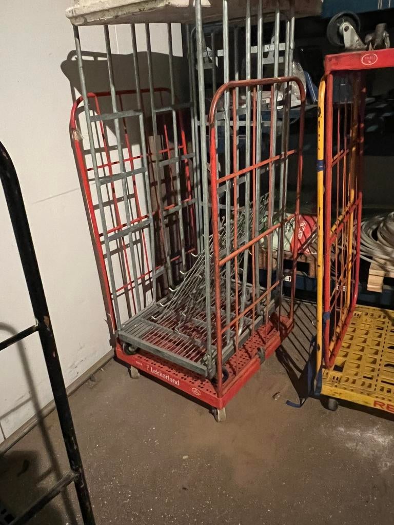 Rolcontainer, 100 liter of meer, Ophalen, Zo goed als nieuw, Transportkar
