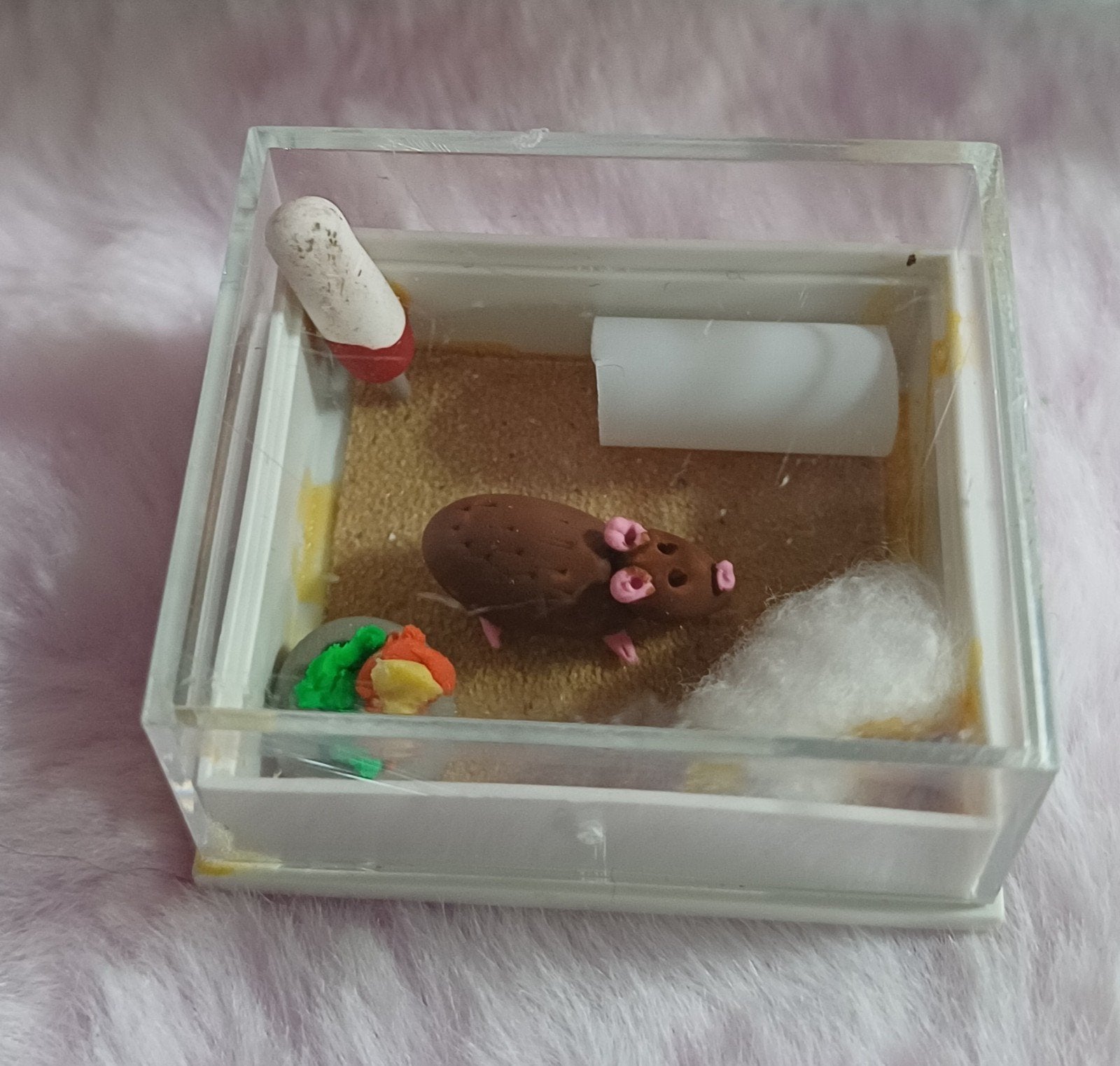 poppenhuis beestje in bakje, Ophalen of Verzenden, Zo goed als nieuw, Poppenhuis