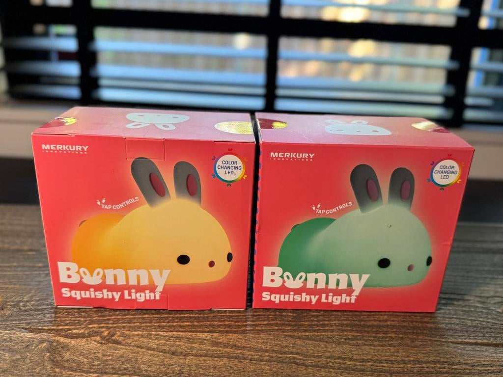 2x Benny squishy rabbit led night light, Huis en Inrichting, Ophalen of Verzenden, Nieuw