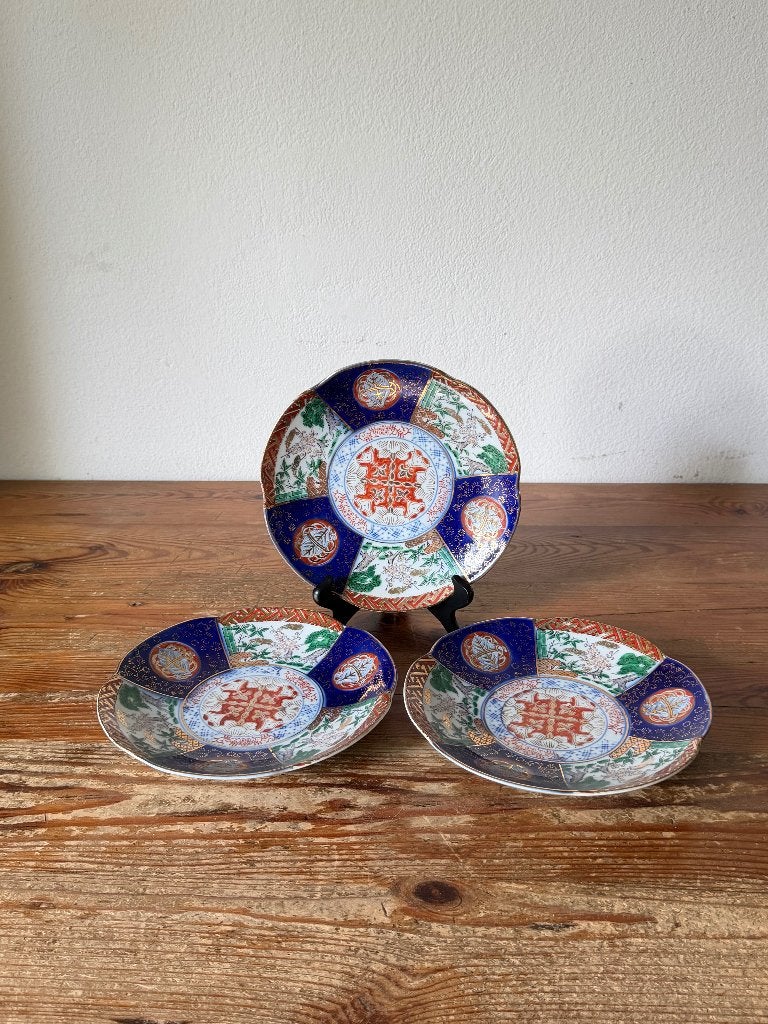 3 Wandborden / sierborden - Imari - Japan - porselein, Ophalen of Verzenden