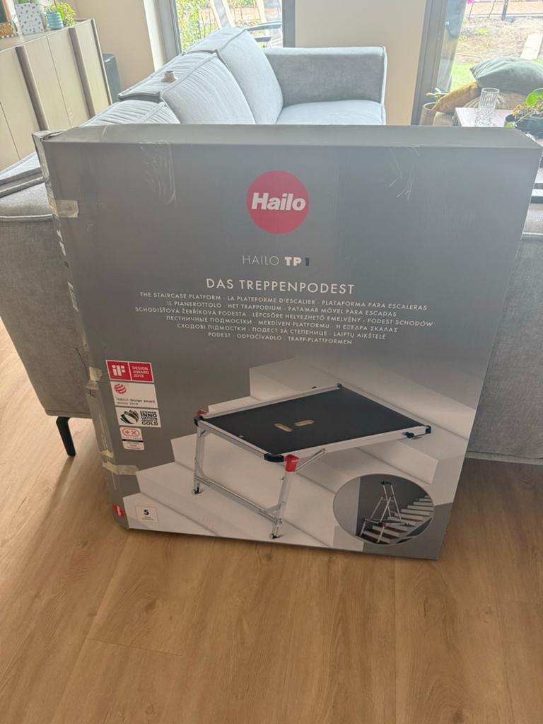 Hailo TP1 Trappenbordes, Ophalen, Gebruikt
