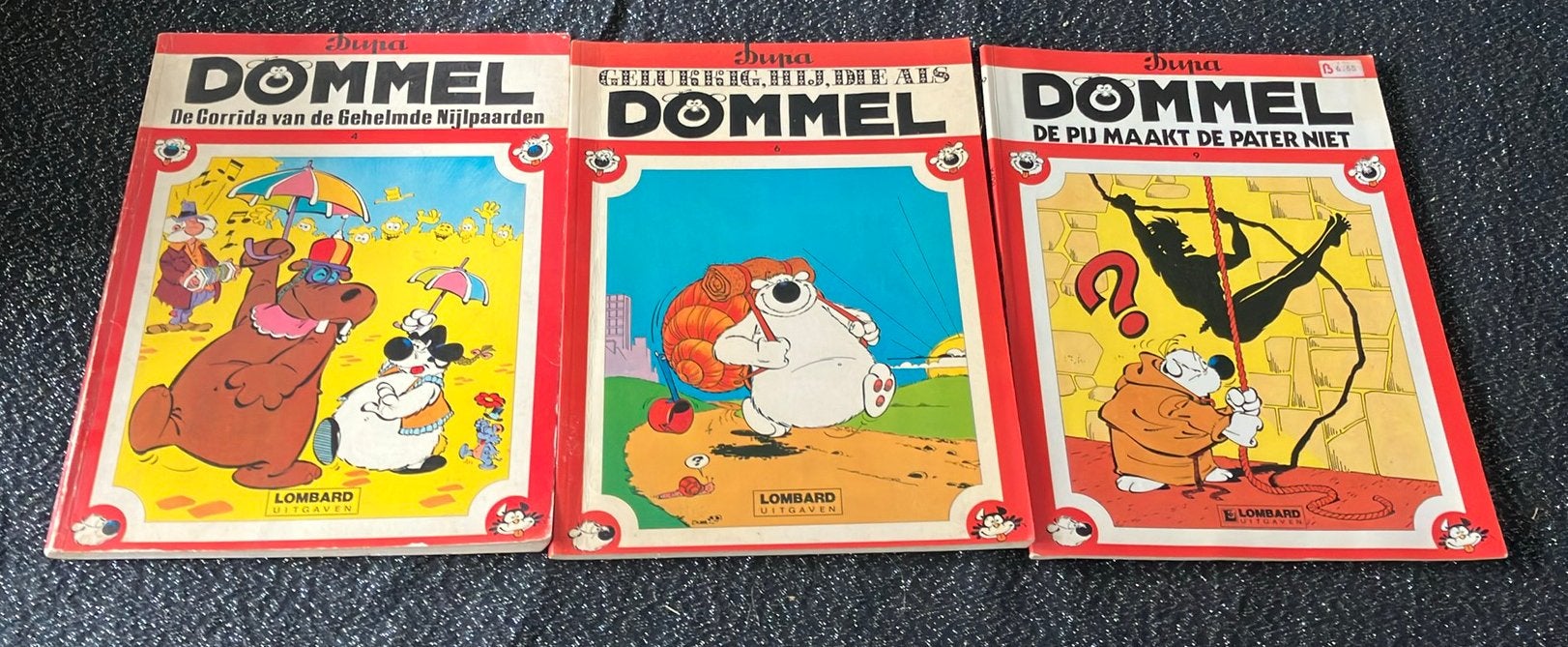 Dommel 4 - 6 - 9 Stripboek Dupa, Boeken, Eén stripboek, Ophalen of Verzenden