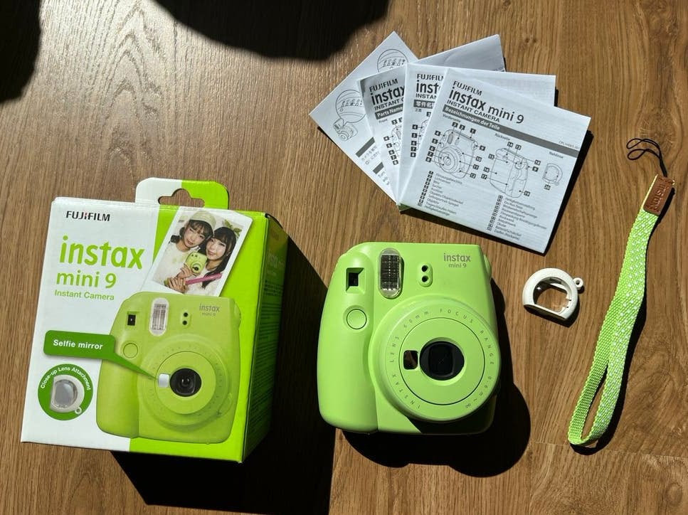 Instax mini 9 (lime green), Ophalen of Verzenden, Zo goed als nieuw, Polaroid, Fuji