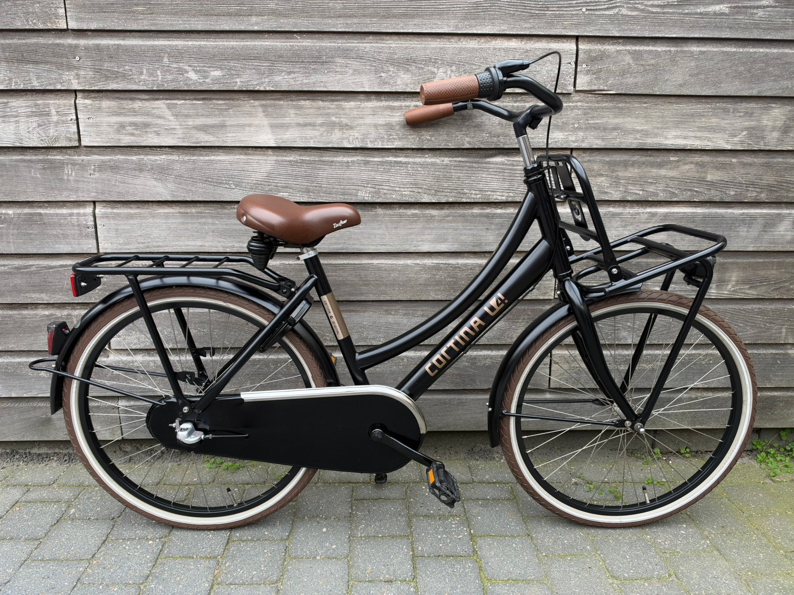 Cortina U4 Transportfiets 24 inch // ZGAN //, Ophalen, Terugtraprem, 24 inch, Versnellingen