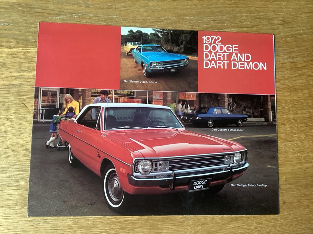 1972 Dodge Dart en Dart Demon brochure, Ophalen of Verzenden, Gelezen, Overige merken