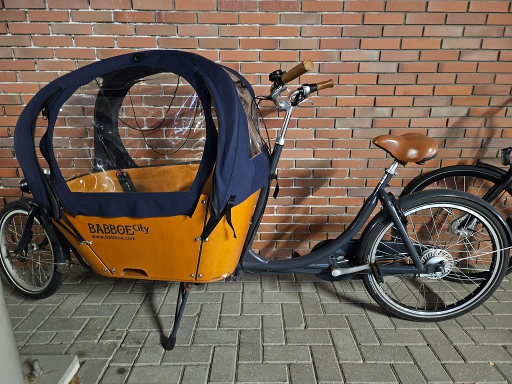 Regentent voor Babboe City, Gebruikt, Huif, 2 kinderen, Schijfrem