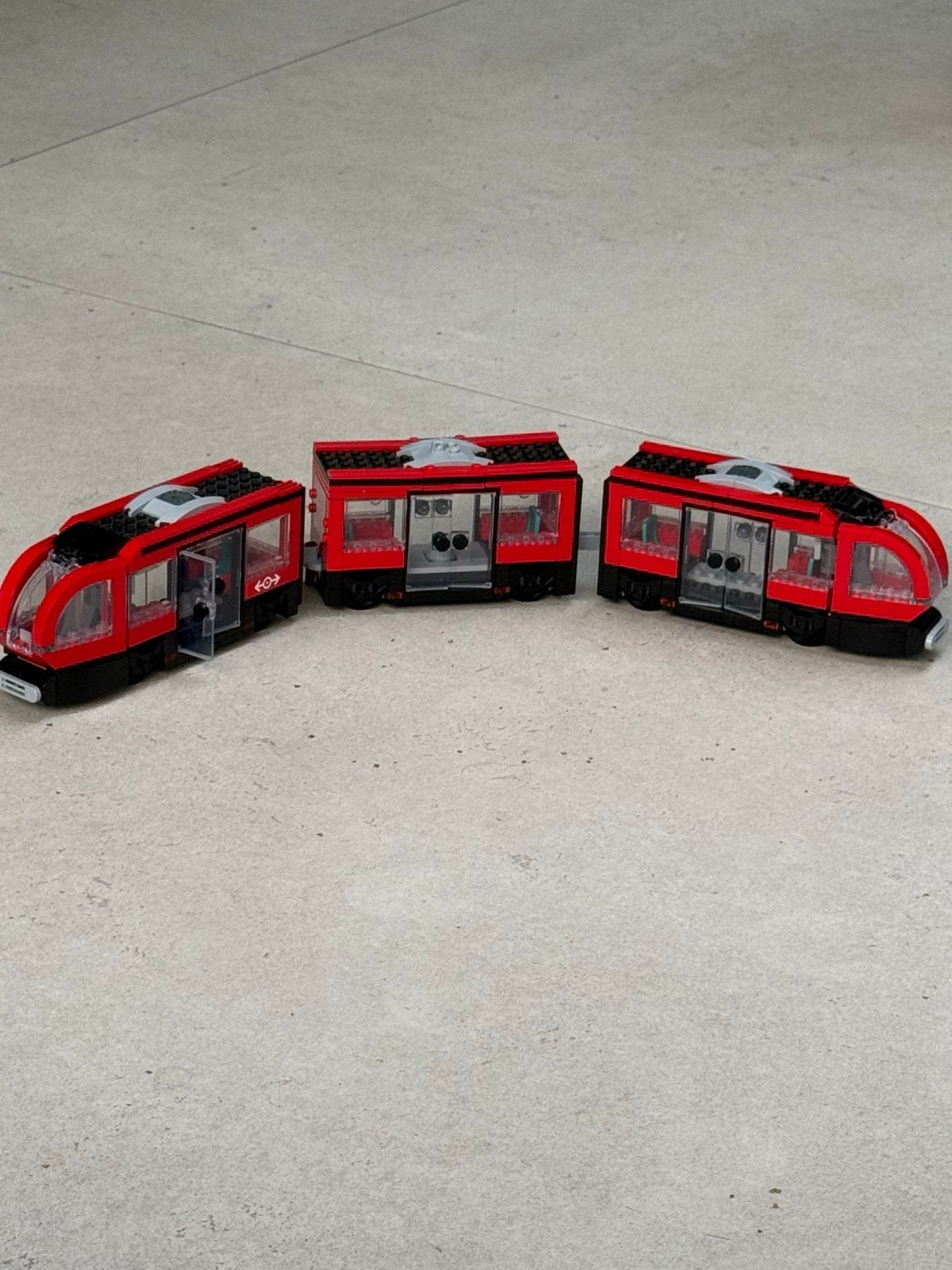 LEGO City Trein (rood) - 3 delen - van LEGO city, Ophalen, Gebruikt, Overige merken