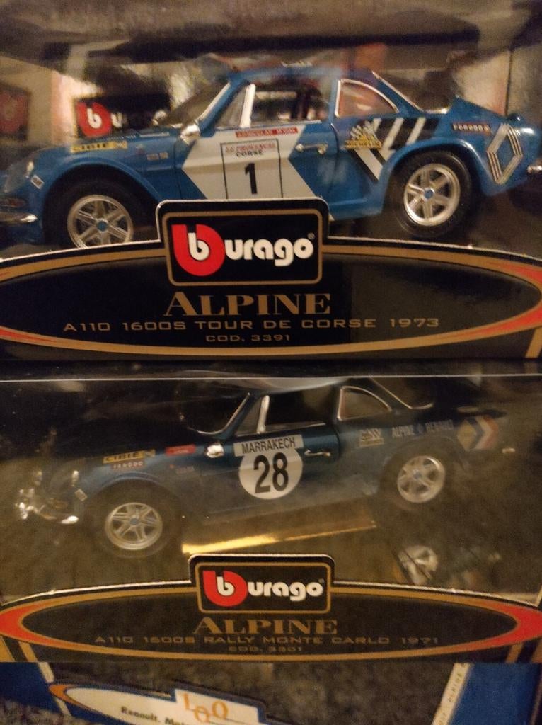 Renault Alpine 110 Rally modelauto's, Hobby en Vrije tijd, Modelbouw | Auto's en Voertuigen, Ophalen of Verzenden