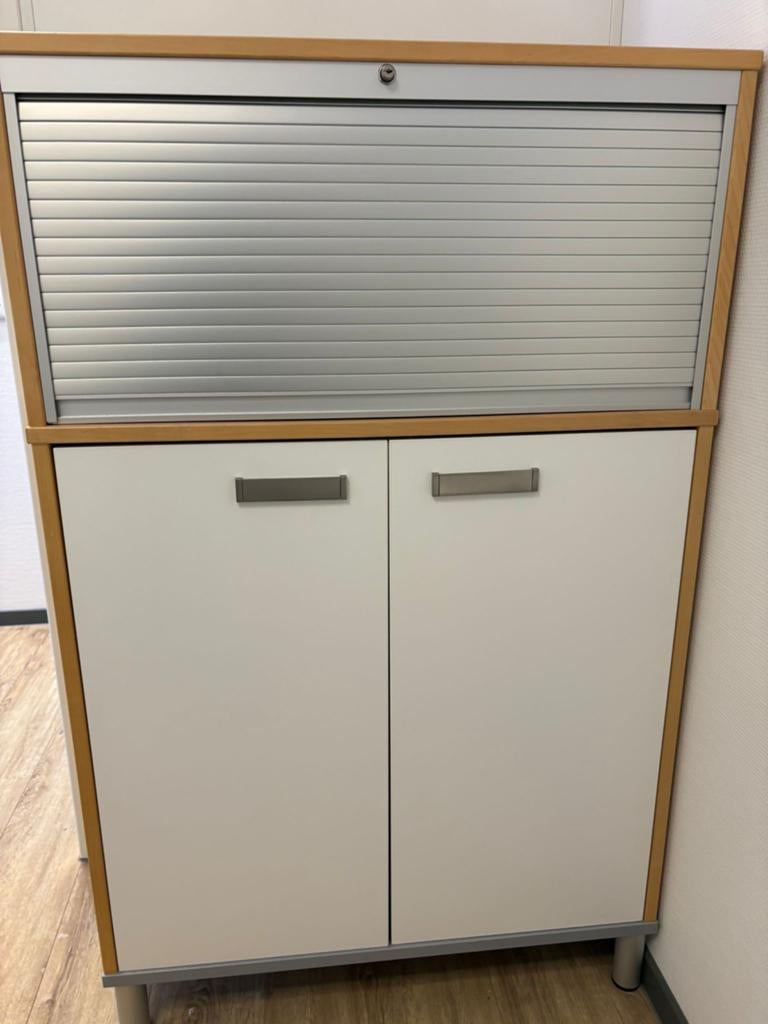 IKEA EFFEKTIV Archiefkast met roldeur en deuren, Ophalen, Gebruikt, 100 tot 150 cm, Meerdere deuren