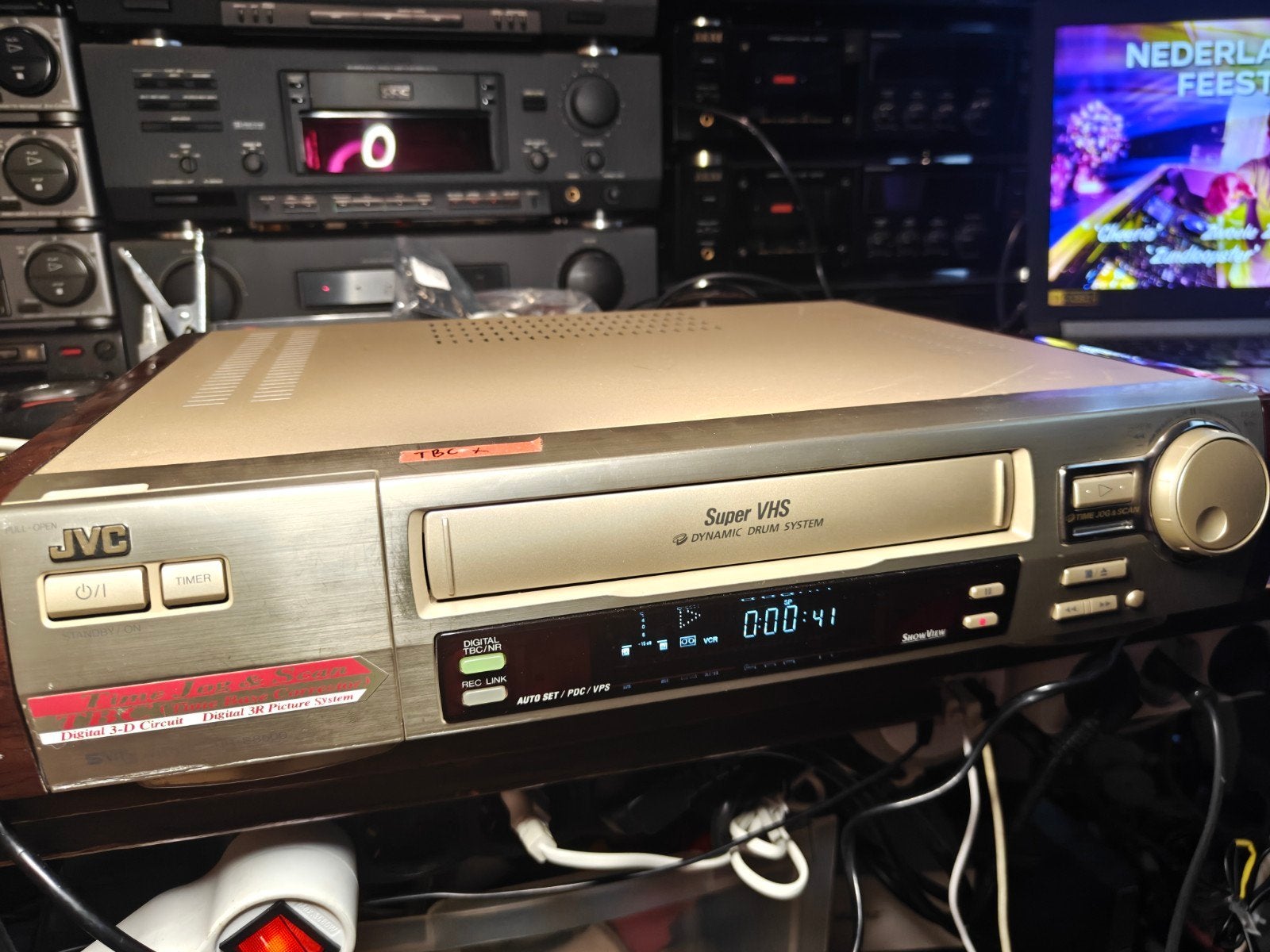 JVC HR-S8500E S-VHS videorecorder – TBC/DNR –, Audio, Tv en Foto, Videospelers, Ophalen of Verzenden