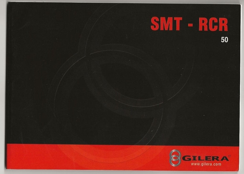 Gilera 50 SMT 50 RCR handleiding (5003z) bromfiets, Ophalen of Verzenden, Zo goed als nieuw