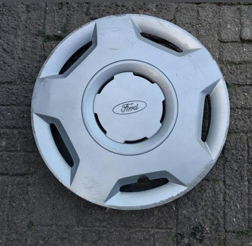 Wieldop Ford,doorsnede 39,5 cm,merk,Embleem,grijs,kunststof, Auto diversen, Wieldoppen, Ophalen of Verzenden, Gebruikt