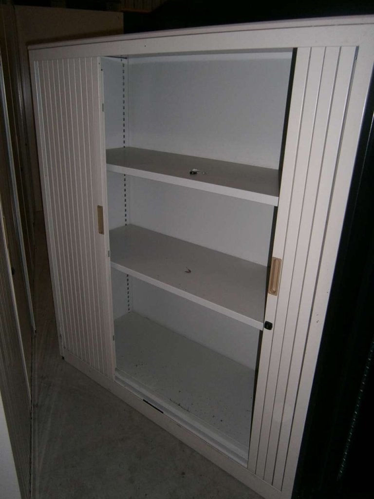 Kast met 2 stalen deuren en 4 planken 100 cm x 45 cm x 195 (, Ophalen, Gebruikt, -, -