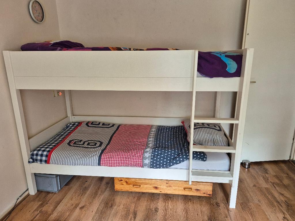 Stapelbed, Huis en Inrichting, Slaapkamer | Stapelbedden en Hoogslapers, Ophalen, Gebruikt, 90 cm, 160 tot 180 cm