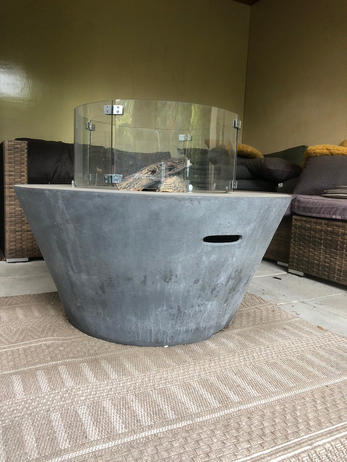 Cocoon vuurtafel 91 cm, Tuin en Terras, Vuurtafels, Ophalen, Gebruikt